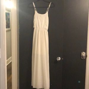 No boundaries white maxi dress